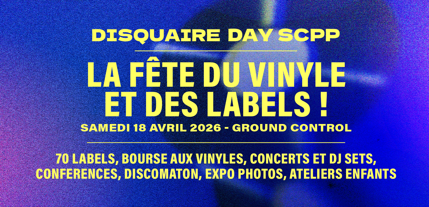 affiche du disquaire day de la scpp - vinyle - rap indépendant - france - loso - sur la rive