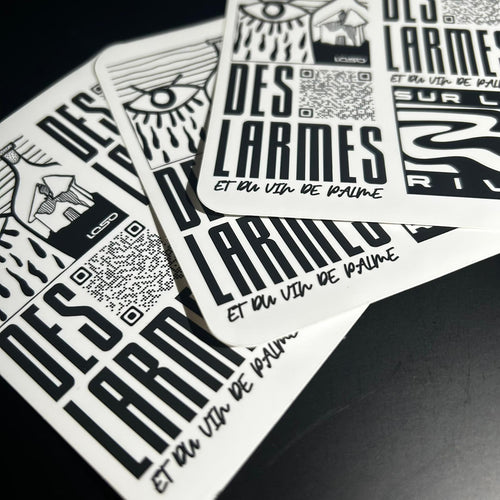 Stickers Sur La Rive, Des Larmes Et Du Vin De Palme, album par LOSO. touché mate, design qualitatif