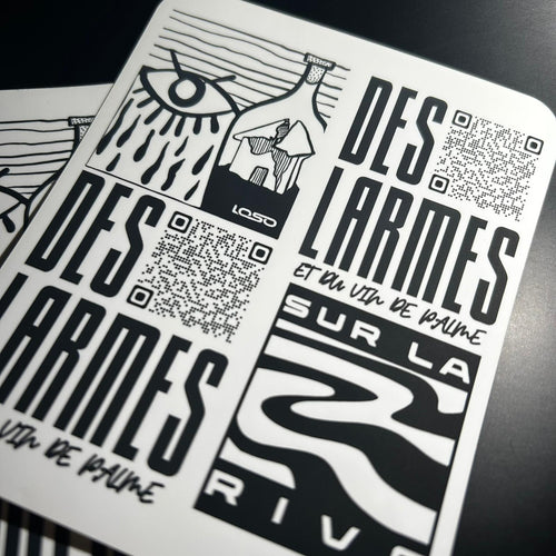 Stickers Sur La Rive, Des Larmes Et Du Vin De Palme, album par LOSO. touché mate, design qualitatif
