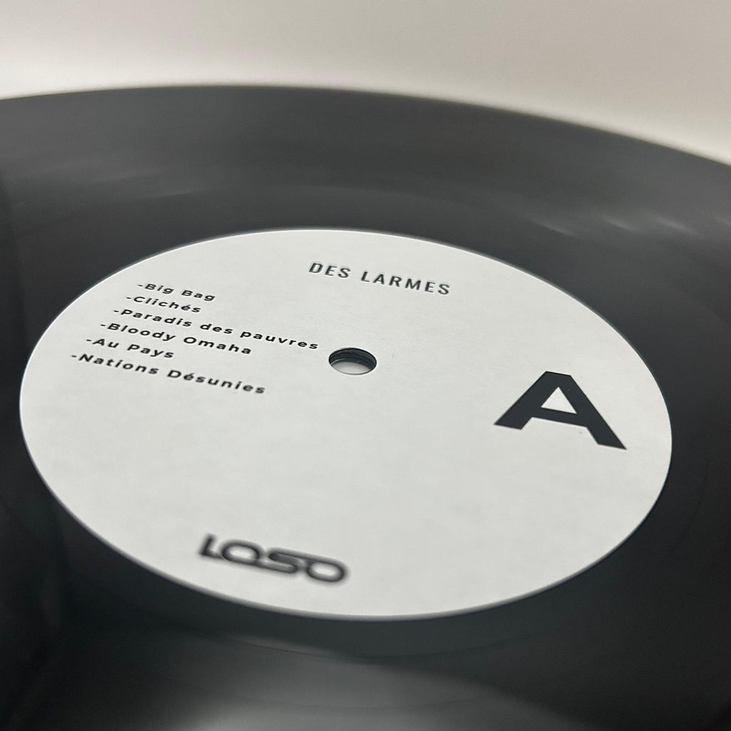 Vinyle LOSO — Des Larmes et Du Vin de Palme — [Black/White Edition] — Sur La Rive - produit en france 